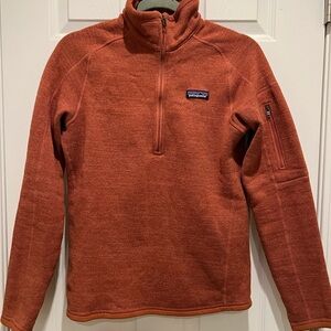 Patagonia Women's Better Sweater® 1/4-Zip Fleece in Burnt Orange